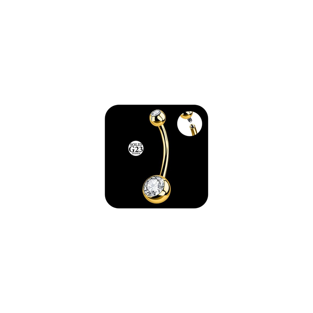 AceFun Piercing ombligo Titanio oro plata 6mm 8mm 10mm 12mm 14mm Piercings de banana acero quirurgico mujeres 1 pieza 14G Piercing ombligo G23 Barbell Bijoux Anillos — view 14