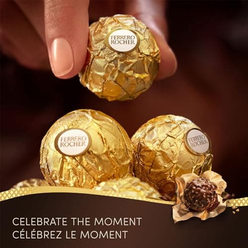 FERRERO ROCHER Fine Hazelnut Chocolate Gift Box - 16 Individually Wrapped Chocolates - 200g — view 4
