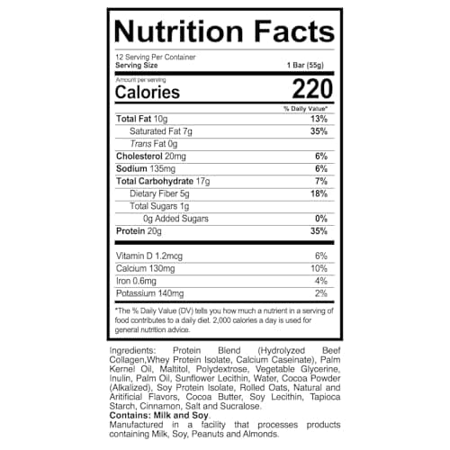 REDCON1 MRE Protein Bar | 20g High Protein Snack, Whole Food Protein Bar | New & Improved Candy Bar-Like Taste, Low Sugar, Convenient On The Go Snack | Box of 12 (Oatmeal Chocolate Chip)