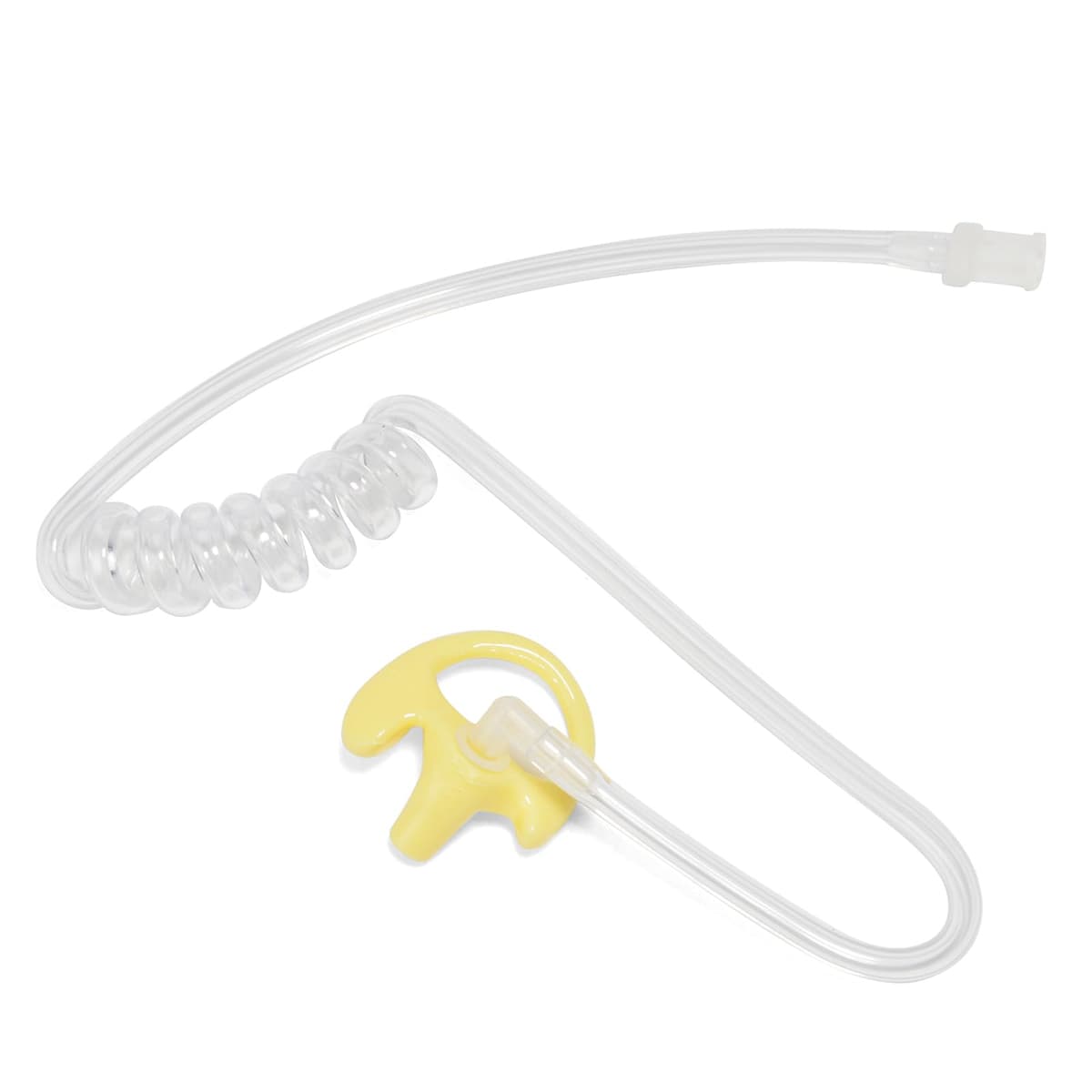 Replacement Soft Earmould Earpiece Earbud Air Acoustic Headset Earplug for Walkie Talkie Coil Tube Audio Kits,5 Pairs (Yellow, Small) — view 5