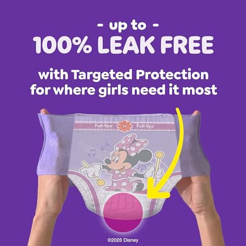 Pull-Ups Girls' Potty Training Pants, Size 3T-4T Training Underwear (32-40 lbs), 112 Count — view 5