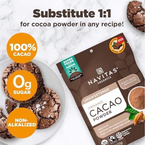 Navitas Organics Cacao Powder, 8oz. Pouch(packaging may vary) — view 2