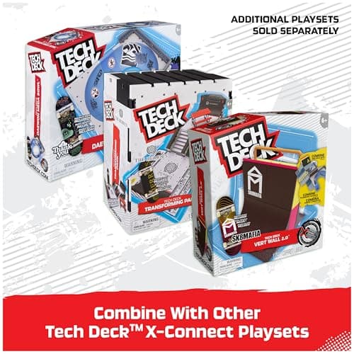 TECH DECK, Daewon Mega Bowl, X-Connect Park Creator, Customizable and Buildable Ramp Set with Exclusive Fingerboard, Kids Toy for Ages 6 and up — view 3