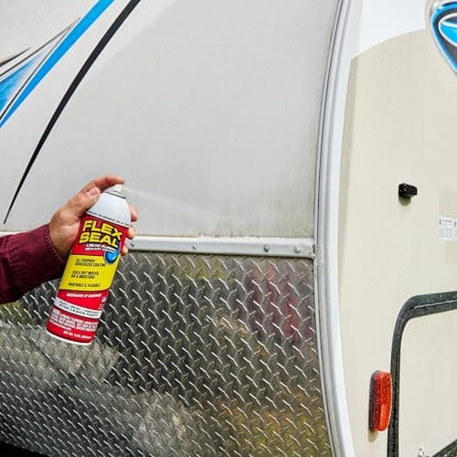 Flex Seal, 14 oz, Black, Stop Leaks Instantly, Waterproof Rubber Spray On Sealant Coating, Perfect for Gutters, Wood, RV, Campers, Roof Repair, Skylights, Windows, and More — view 6