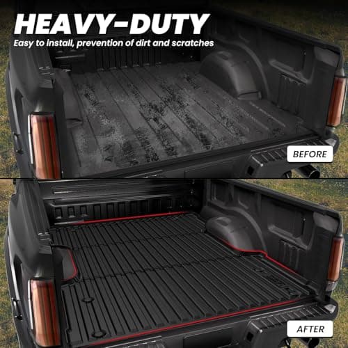 LASFIT Bed Mat for Toyota Tundra 2022-2026 5.5FT/5.5' Truck Bed, All Weather 5.5 FT Bed Liner for Toyota Tundra 2026 2025 2024 2023 2022 Accessories TPE Trunk Mat Cargo Mat (Not Fit Drop-in Liners) — view 2
