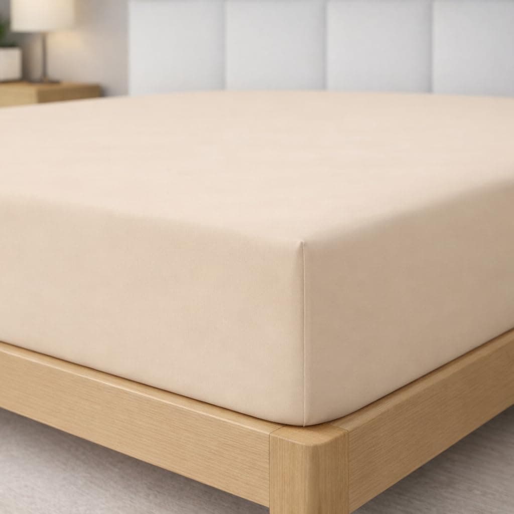 Degrees Home Collection - Sábana Bajera Ajustable 150x190x33 cm - Microfibra de poliéster, Calidad Oeko Tex sin tóxicos, Super Suave - Blanco — view 9