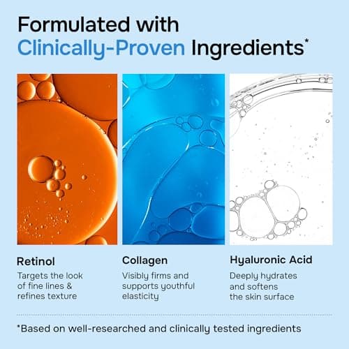 Anti-Aging Face Moisturizer with Retinol, Collagen & Hyaluronic Acid - Moisturizer Face Cream for Women & Men - Visibly Firming & Hydrating Neck Cream - Day & Night Skin Care - 1.7 fl oz — view 4