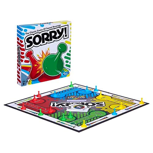 Sorry! Board Game for Kids Ages 6 and Up; Classic Hasbro Board Game; Each Player Gets 4 Pawns; Family Game — view 2