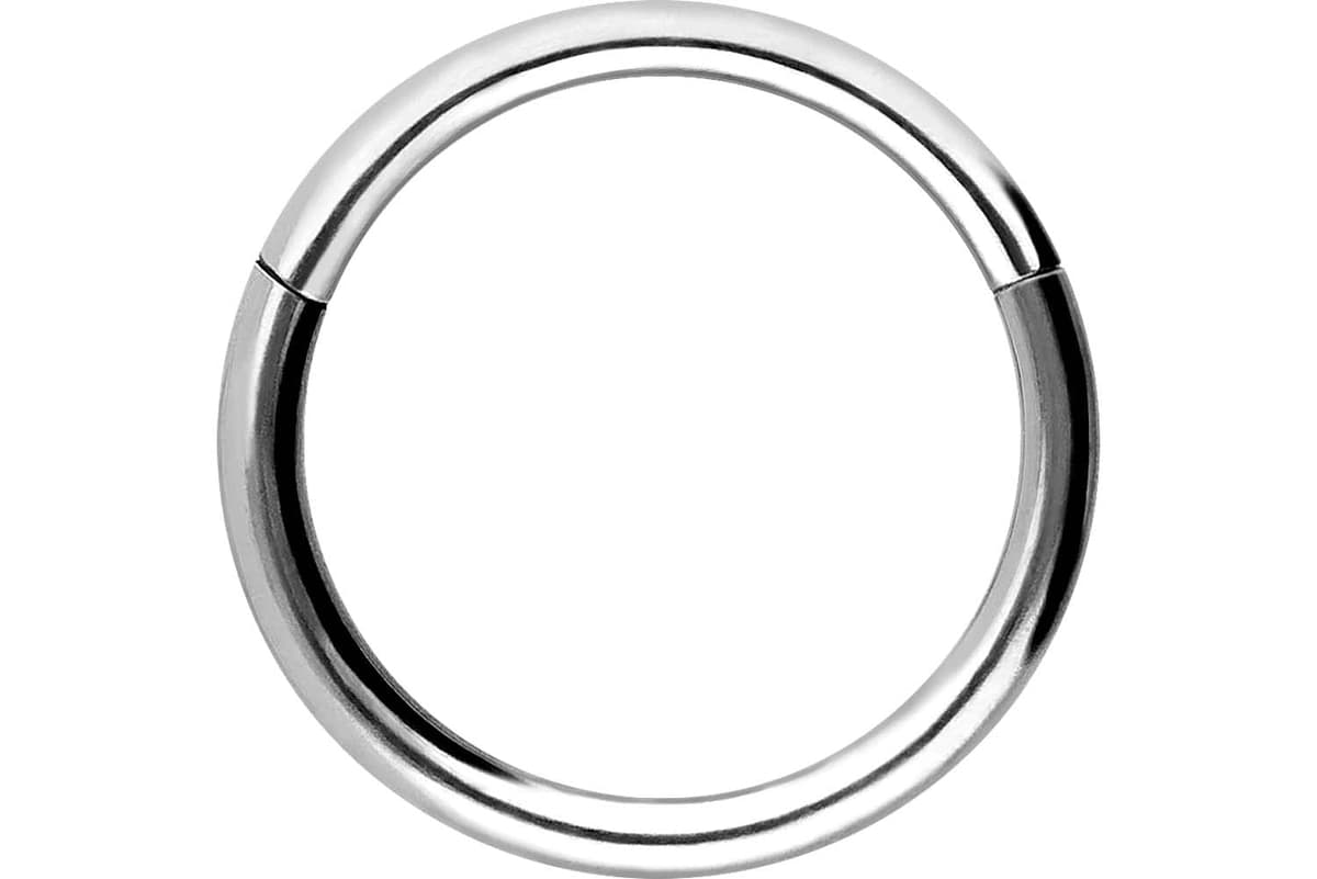 PIERCINGLINE Anillo segmento Clicker de acero quirúrgico – Piercing en oro, plata, rosa, negro o azul – para nariz, tabique, oreja, hélice o tragus — view 125