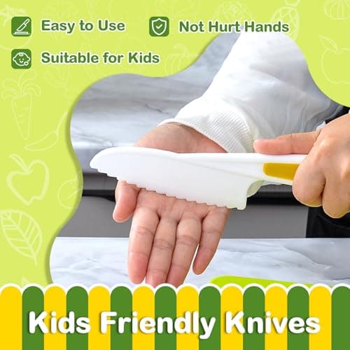 COVLUROTO 15PCS Montessori Kitchen Toys for Toddlers: Stocking Stuffers for Kids - Kids Safe Cooking Sets Real Knife Set for Real Cooking - Easter Basket Stuffers Christmas Birthday Gifts for Boy Girl — view 2