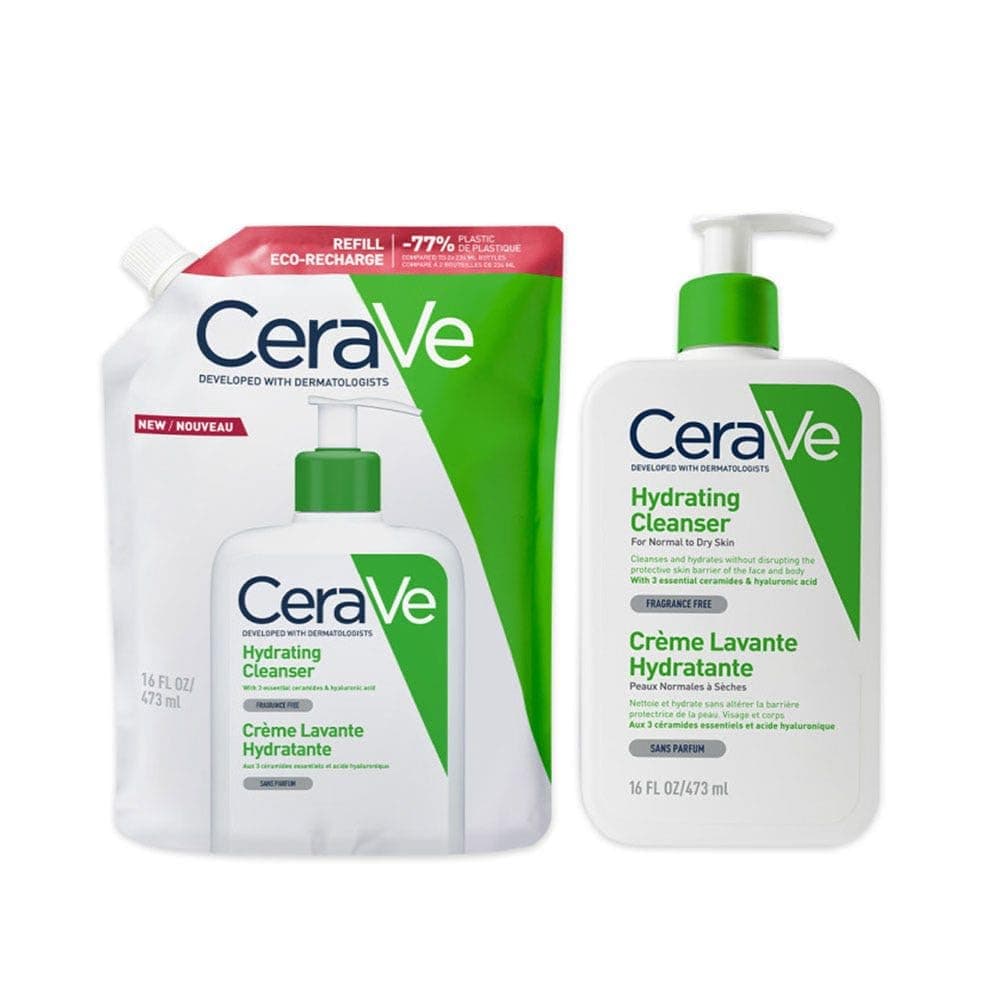 CeraVe Gel Limpiador Hidratante, Para Piel Normal a Seca, Limpia e Hidrata, Equilibrio de la Piel, Enriquecido Con Ceramidas 