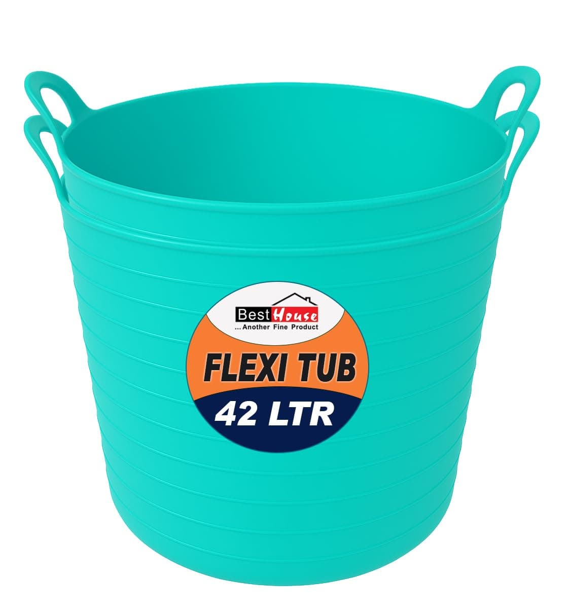 Best House | 3 Pcs of Flexi Tub with Handles | Small Size | Mini | 7 Litres | Yellow | Garden Tubs | Plastic Storage Container for Home, Washing, Garden Waste and DIY Projects — view 61