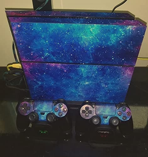 Decal Skin for Ps4, Whole Body Vinyl Sticker Cover for PlayStation 4 Console and Controller (Include 4pcs Light Bar Stickers) (PS4, Blue Sky) — view 2