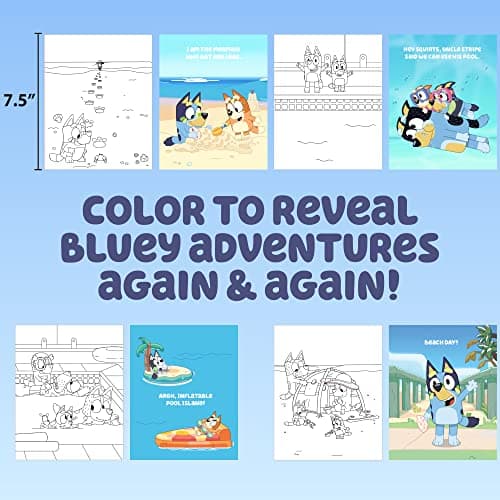 Horizon Group USA Bluey Aqua Art - Reusable Water Reveal Activity Pages With Water Pen for No-Mess Drawing and Coloring — view 4