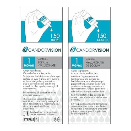 CandorVision HYLO® mini Preservative-Free Lubricating Eye Drops (150 Drops, 5ml), Immediate Long-lasting Dry Eye Relief, High Quality Sodium Hyaluronate, 6-Month Sterility, Contact Lens Compatible — view 4