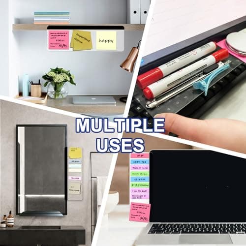 Sticky Monitor Memo Board, Memo Board for Computer Screen, Monitor Memo Boards for Computer, Acrylic Sticky Note Holder, Message Reminder Side Panel, Home Office Desktop Accessories (2) — view 5