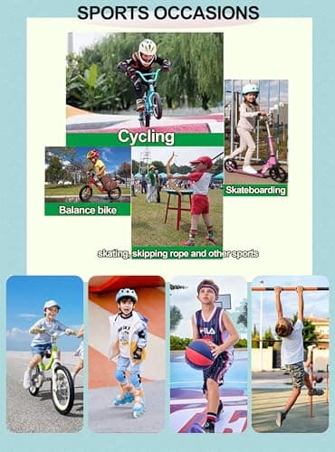 Bawnhaw Kids Fingerless Cycling Gloves Non-Slip Bike Gloves for Girls Boys 3-6T, Blue Breathable Half Finger Youth Girls Gloves for Biking, Skating, Scooter, Sports — view 4