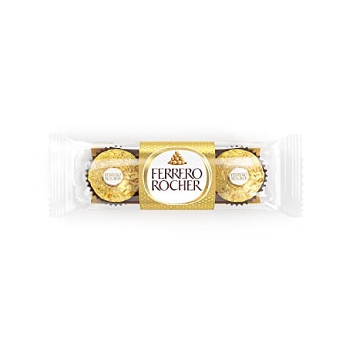 FERRERO ROCHER Fine Hazelnut Milk Chocolate - 3 Individually Wrapped Chocolates Per Pack - 12 Packs - 450 g — view 3
