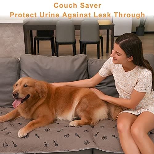 Peepeego 2PCS Pee Pads for Dogs Washable 24inx36in with Free Comb- Reusable Puppy Pads with Fast Absorbent, Non-Slip, Waterproof-Premium Dog Pads for Training, Whelping — view 4