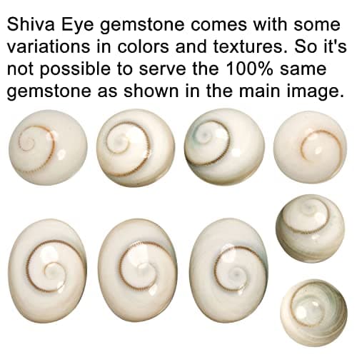 JEWELOPORIUM White Shiva Eye Silver Ring Size 9, 925 Sterling Silver Ring for Women, Natural Oval Stone Handmade Jewelry — view 4
