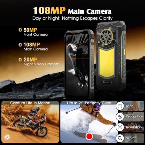 Blackview Rock 5 Smartphone 20000mAh Battery 6.78" 120Hz 108MP Camera — view 5
