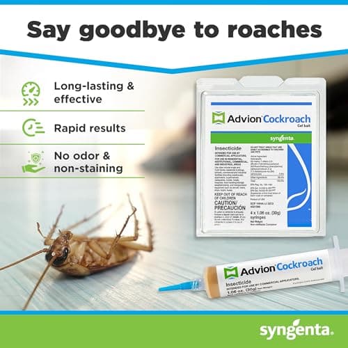 Syngenta 383920 Advion Cockroach Gel Bait 4 X 30 Gram Tubes Roach Control