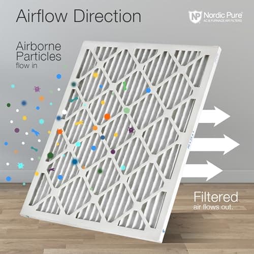 Nordic Pure 16x25x1M8-6 MERV 8 Pleated AC Furnace Air Filter, 16x25x1, Box of 6 — view 7