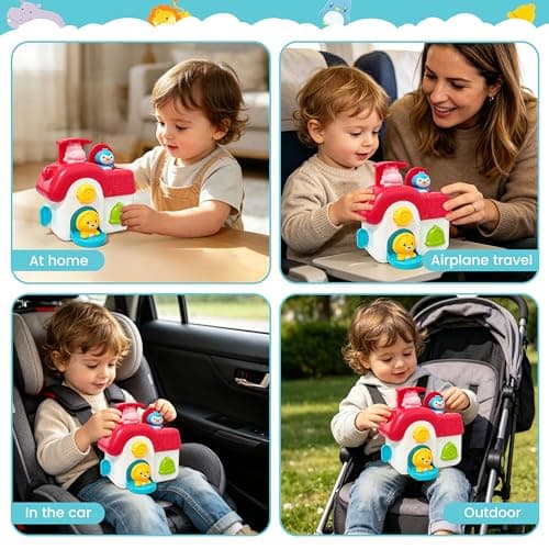 Toys for 1 Year Old Girls, Interactive Pop Up Toy with Buttons & Colors, Cause and Effect Toys for Kids Montessori Learning Toys for Baby Toddler 18+ Months, 1st Birthday Gifts for Girls Boys — view 5