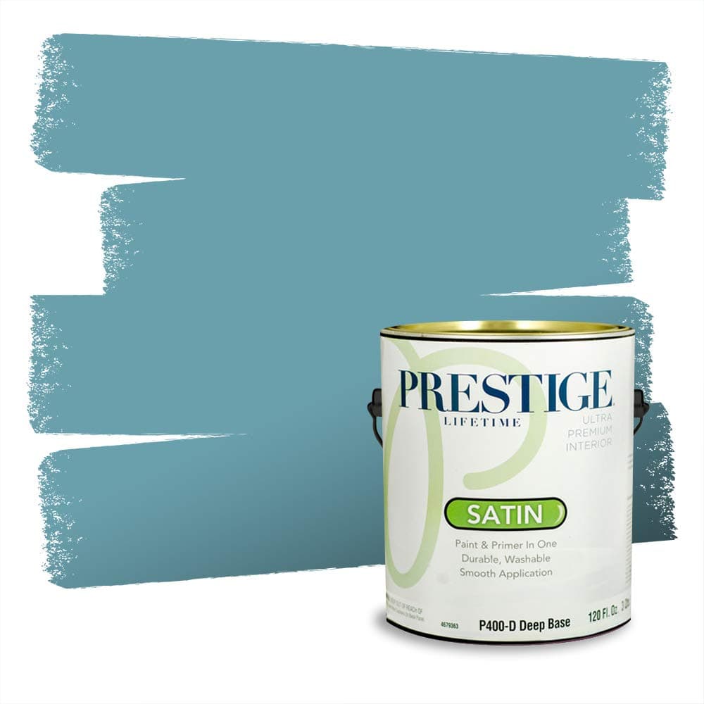 PRESTIGE Paints Interior Paint and Primer In One, 1-Gallon, Semi-Gloss, Comparable Match of Valspar* Dewdrop* — view 266