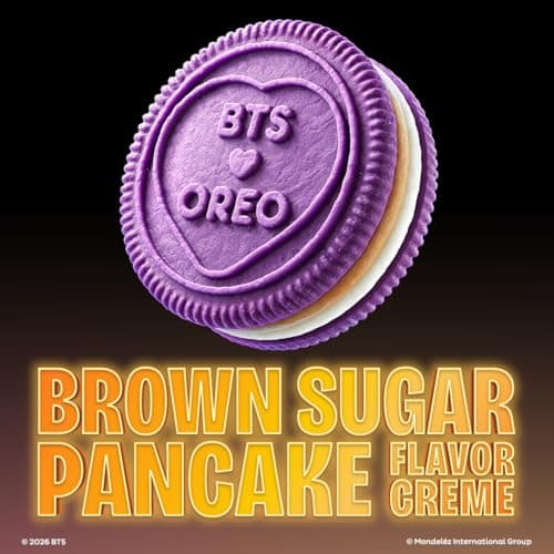 OREO & BTS Brown Sugar Pancake Creme Sandwich Cookies, Limited Edition, 303g — view 3