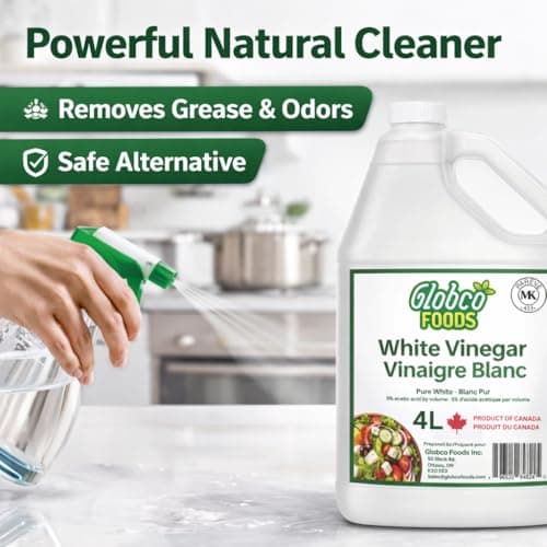 Premium Quality 4L White Vinegar – Allergen-Free & Gluten-Free - No Additives - Ideal for Cooking & Cleaning - Proudly Canadian Made by a Canadian-Owned Business – Support Local, Buy Canadian! — view 3