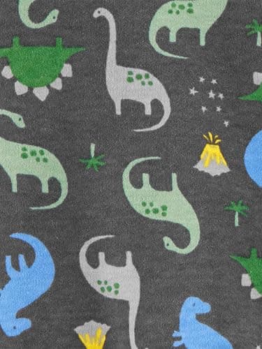 Simple Joys by Carter's Boys' 2-Pack Cotton Footed Sleep and Play, Dinosaur Print, 0-3 Months — view 3
