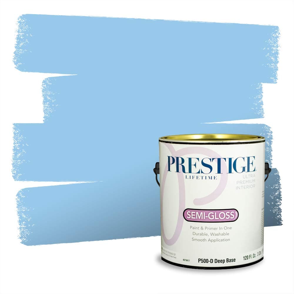 PRESTIGE Paints Interior Paint and Primer In One, 1-Gallon, Semi-Gloss, Comparable Match of Valspar* Dewdrop* — view 1066