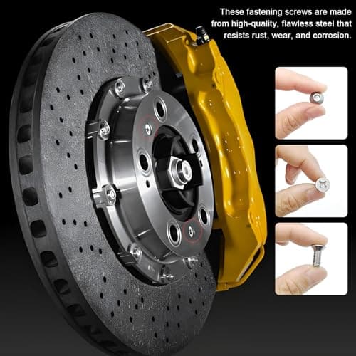 CCHRN 4 PCS Stainless Steel Brake Disc Rotor Screws, 93600-06014-0H Front Rear Brake Disc Retaining Screws Replacement, Rotor Retaining Hardware Bolts Fits Accord Civic Odyssey CR-Z MDX — view 2