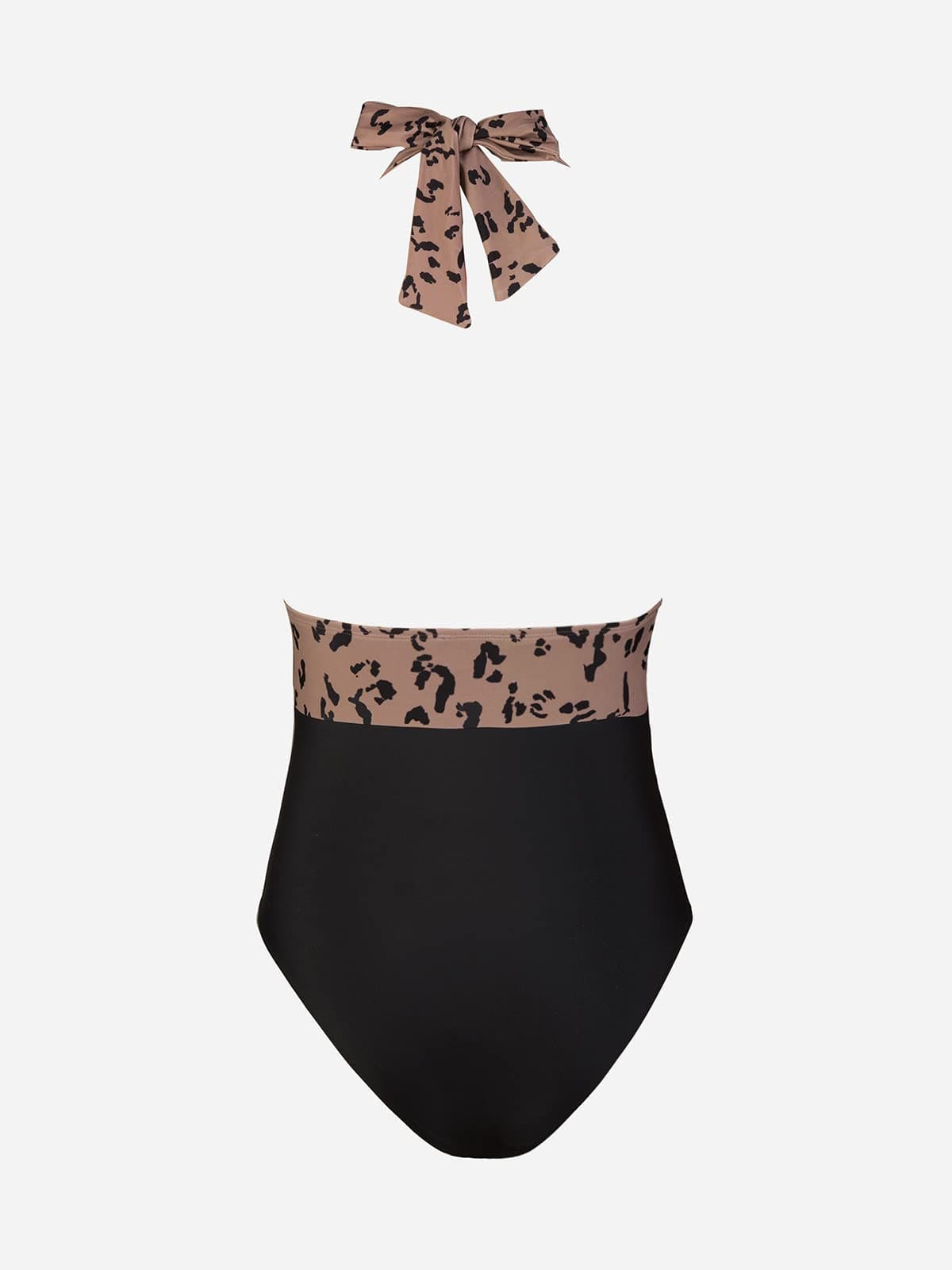 CUPSHE Bañador para Mujer Halter Cuello en V Fruncido Traje de Baño de Una Pieza — view 5