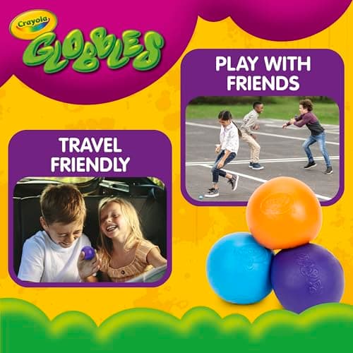 Crayola Globbles Fidget Toy (6ct), Sticky Stress Ball for Adults & Kids, Squishy Balls, Calming Sensory Gifts for Stress Relief — view 3