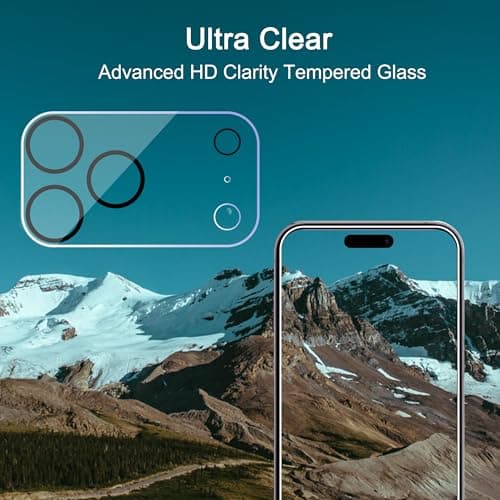 Ailun 3 Pack Camera Lens Protector for iPhone 17 Pro Max,Tempered Glass,9H Hardness,Ultra HD,Anti-Scratch,Case Friendly,Does not Affect Night Shots[Not for iPhone 17/17 Pro/iPhone Air] — view 3
