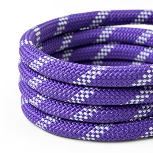 WePet Dog Training Slip Leash, No Pull, Durable Reflective Lead, Puppy Heavy Duty Loop Rope, Comfortable Handle, 6 ft, 1/2 inch, diam. Purple/Black