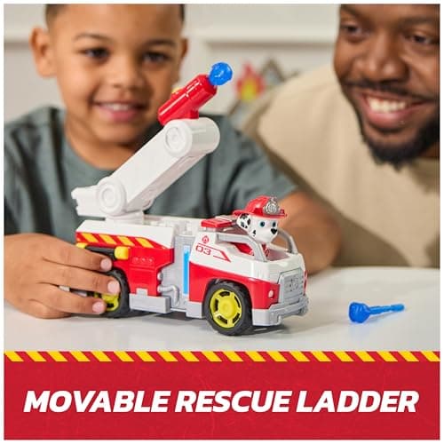 PAW Patrol Fire Rescue: Marshall Rescue Fire Engine with Action Figure & Projectile Launcher & Toy Truck, Kids Toys for Boys & Girls Ages 3 and Up — view 3