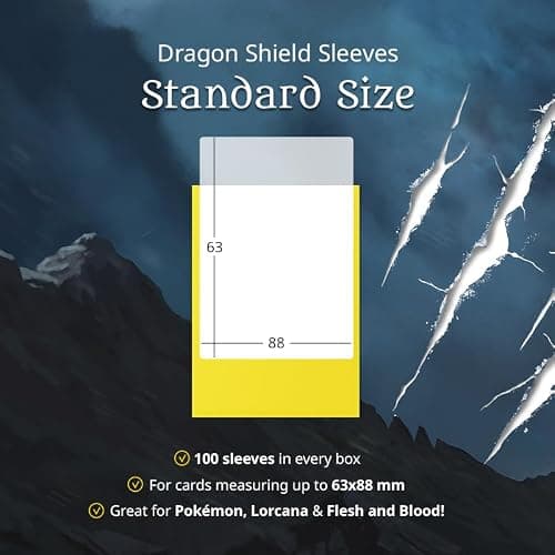 Dragon Shield | Standard Size Card Matte Sleeves | 100 CT - Smooth & Tough Premium TCG Sleeves | Compatible with Pokemon, Flesh & Blood, One Piece & Magic the Gathering | Midnight Blue — view 4