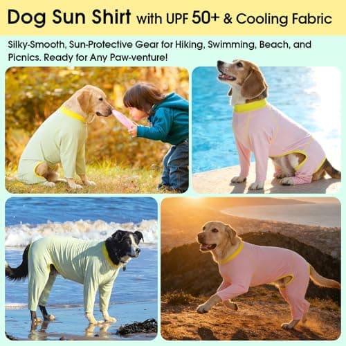 FUAMEY SPF 50+ Dog Sun Protection Onesie in Hot Weather for Medium Dogs — view 6