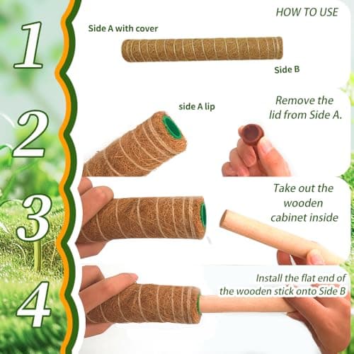 Moss Pole Monstera Plant Support, 5 Pack — view 7