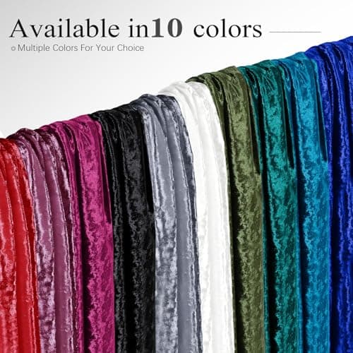 YPDY 1 Yard 63" Wide Black Stretch Crushed Velvet Fabric — view 4
