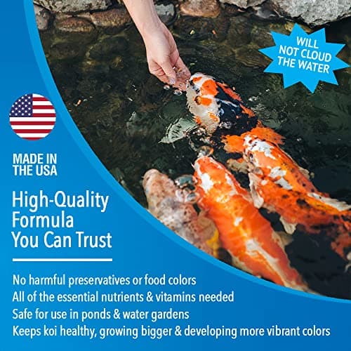 MICROBE-LIFT Sinking Fish Food Pellets for Ponds, Water Gardens, and Fountains, for Live Goldfish and Koi, 14 Ounces — view 2
