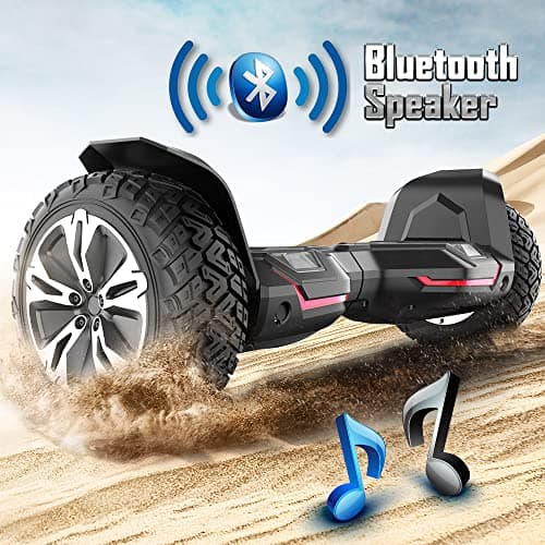 Gyroor Warrior 8.5 inch G2 All Terrain Off Road Scooter with Bluetooth Speakers and LED Lights, Self Balancing Scooter for Kids ages 6-12 and Adults — view 4