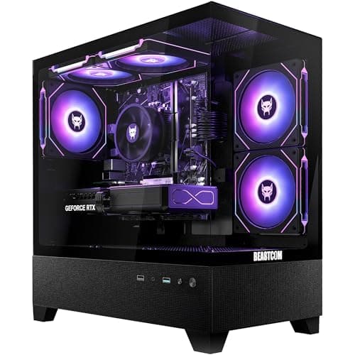 BEASTCOM Q5 Pro Gaming PC | AMD Ryzen 5 4500 6X 3,60GHz 12 Threads | RTX 5050 8GB | 16GB RAM | 1TB NVMe SSD | HDMI | WiFi 5