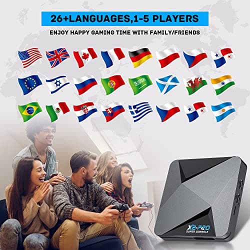 Kinhank Super Console X2 PRO Retro Game Console with 37,000+Games,Plug&Play Video Game Console,EmuElec 4.5/Android 9.0/CoreE,4K HD Emulator Console Compatible with Most Emulators,2.4+5G,BT 5.0 — view 5