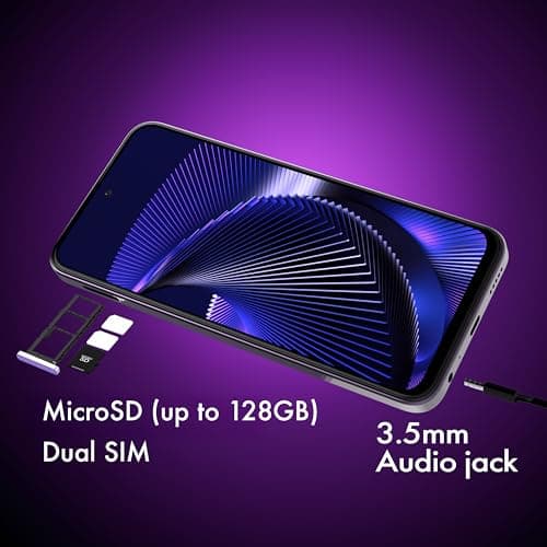 NUU N30 Cell Phone Unlocked for T-Mobile, Mint, Metro, Qlink, Tello 6GB/128GB, Teen Phone, Dual SIM 4G, Octa-Core 6.7" 90Hz HD+, Any Parental APP, Unlocked Android Phones, Purple, 1 Year US Warranty — view 4