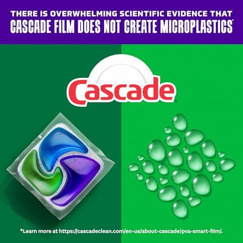 Cascade Platinum Plus Dishwasher Pods, Dish Detergent Soap, Clean Scent, 62 Count — view 4