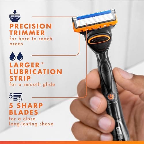 Gillette Fusion5 Power Razor Blade Refills for Men, 8 Count, with Precision Trimmer — view 2